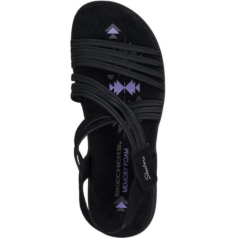 Sandale femei Skechers Reggae Slim - Sunnyside 2.0, Negru