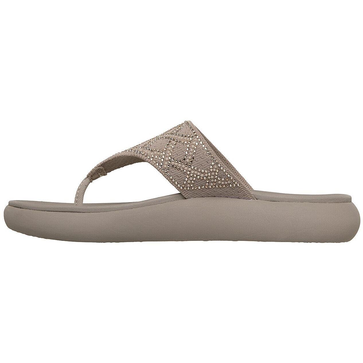 Gifles Skechers Asana Luxe, Beige, Femmes 5/5