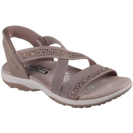 Sandalen Skechers Reggae Slim - Summer Sparkle, Braun, Damen