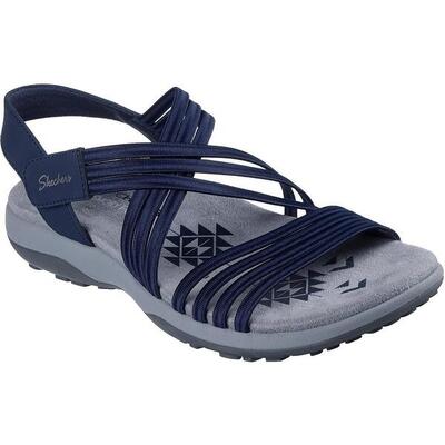 Sandalen skechers reggae slim - sunnyside 2.0, blauw, dames