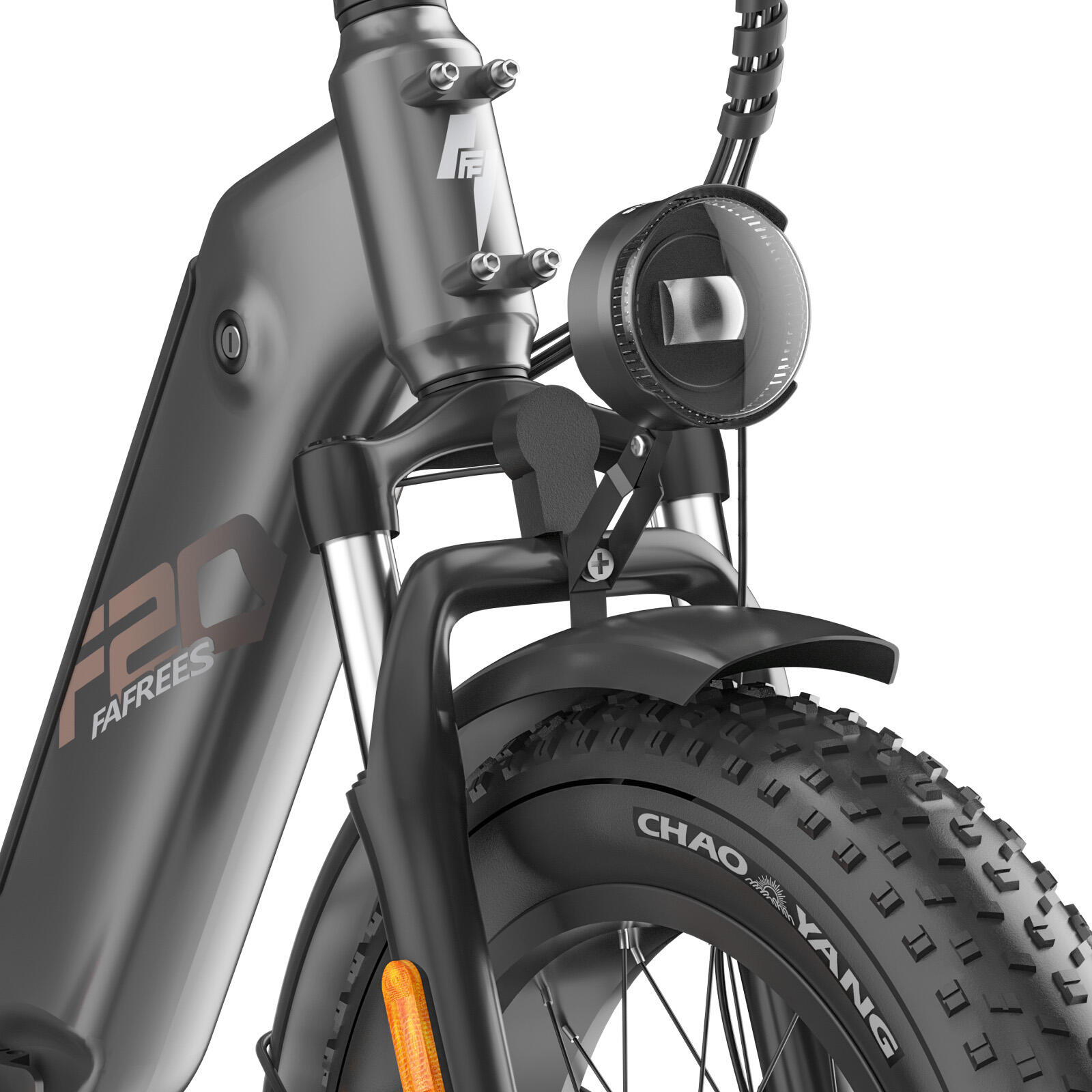 Fafrees FF20 Polar Falt-E-Bike, 20 x 4,0 Zoll Fatbike-Reifen, Doppelakku 24 Ah 5/7