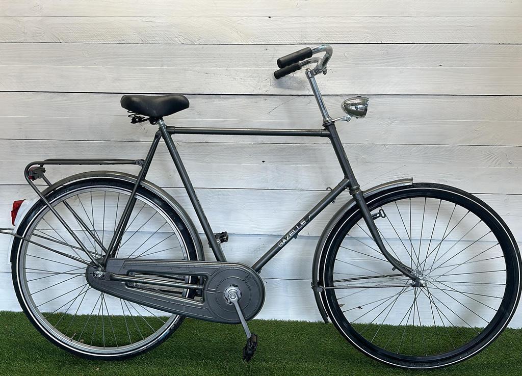 Gazelle stadsfiets 65 cm, grijs, nagekeken en gereviseerd 1/2