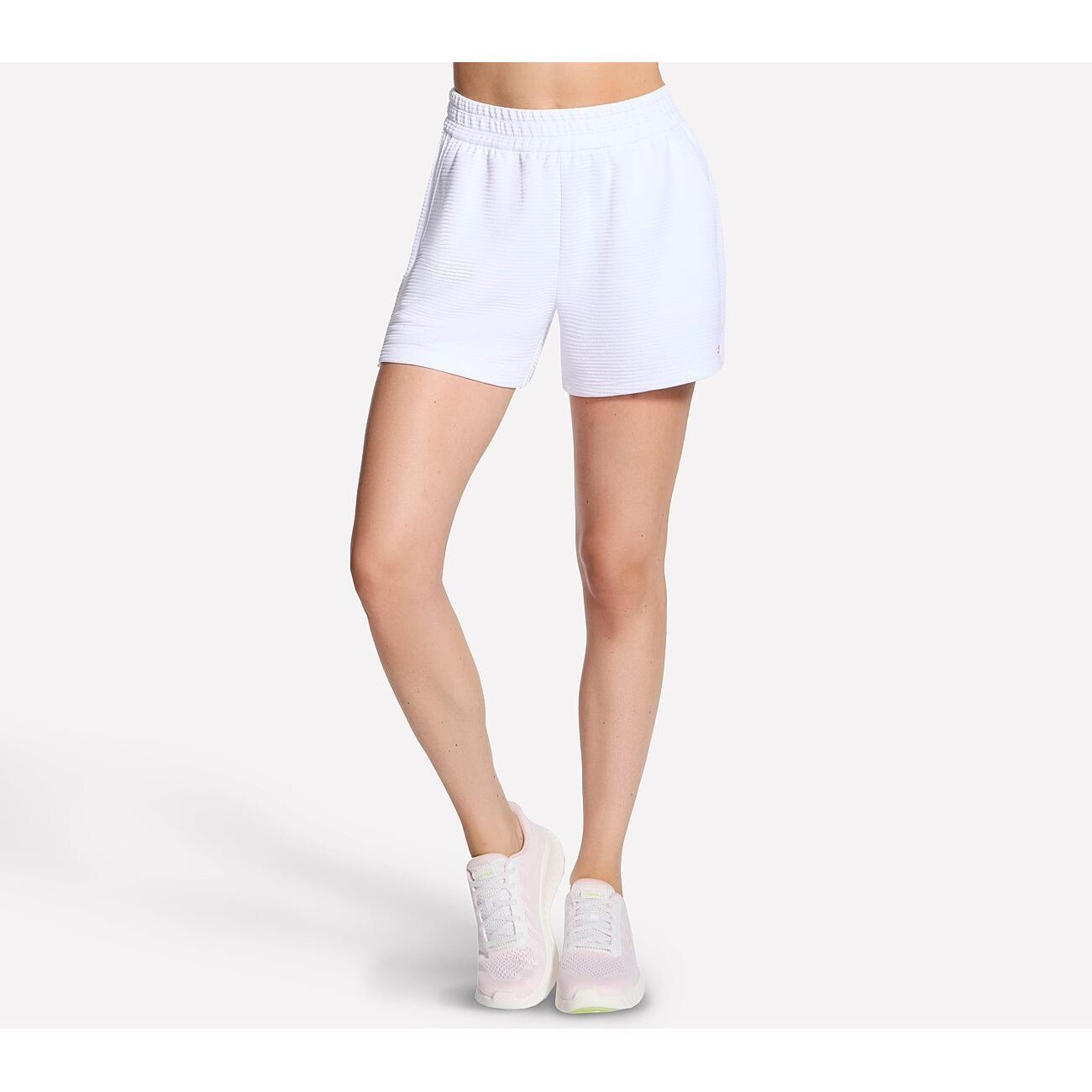 Shorts Skechers GO WALK Everywhere 4 Inch Slip-in Short, Wit, Dames 3/5