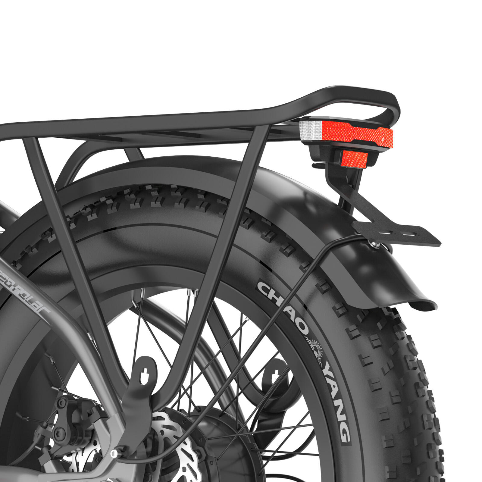 Fafrees FF20 Polar Falt-E-Bike, 20 x 4,0 Zoll Fatbike-Reifen, Doppelakku 24 Ah 6/7