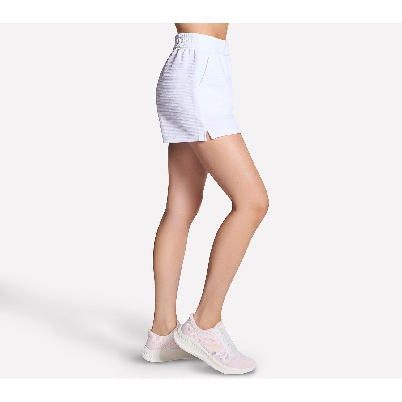 Shorts Skechers GO WALK Everywhere 4 Inch Slip-in Short, Wit, Dames 5/5