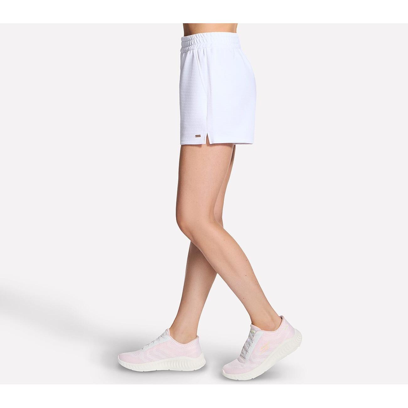 Shorts Skechers GO WALK Everywhere 4 Inch Slip-in Short, Wit, Dames 4/5