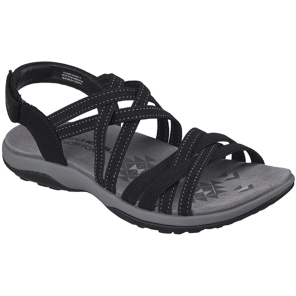 Sandals Skechers Reggae Slim - Summer Getaway, Black, Women