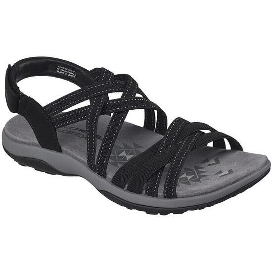 Sandalen Skechers Reggae Slim - Summer Getaway, Schwarz, Damen