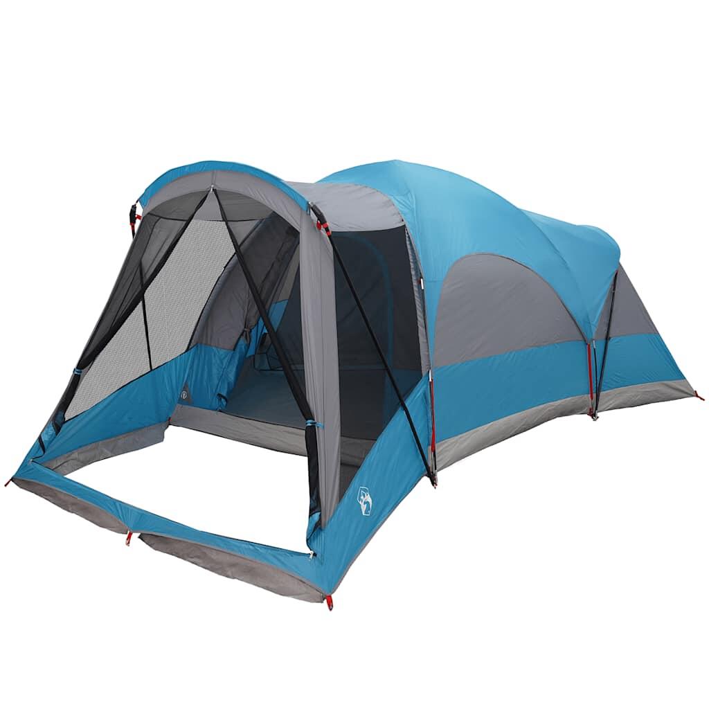 Tienda túnel VidaXL para 8 personas, impermeable, azul 3/7