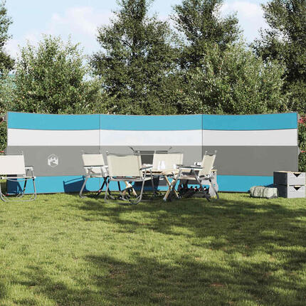 VidaXL Camping Windschutz wasserdicht 508 x 130 cm blau
