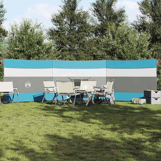 VidaXL Camping Windschutz wasserdicht 508 x 130 cm blau