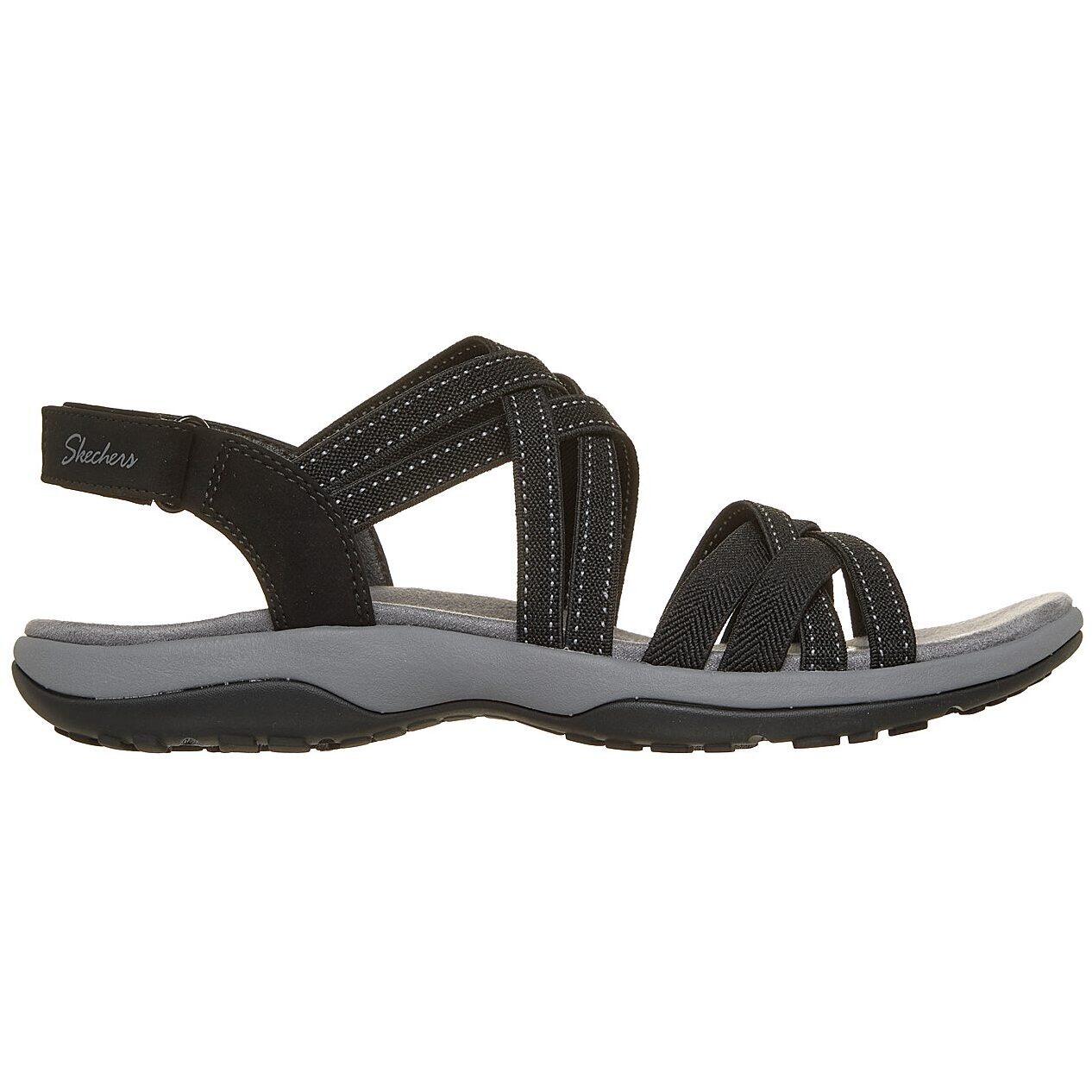 Sandalen Skechers Reggae Slim - Summer Getaway, Zwart, Dames 3/5