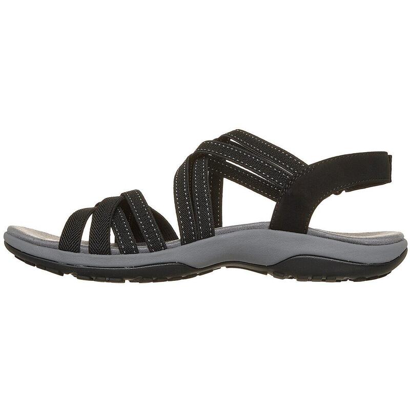 Sandale femei Skechers Reggae Slim - Summer Getaway, Negru
