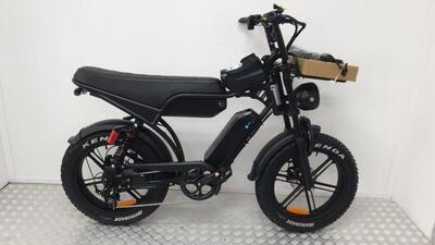 V29 pro fatbike elektrisch - dubbele accu, 250w, 250wh, 20" - zwart