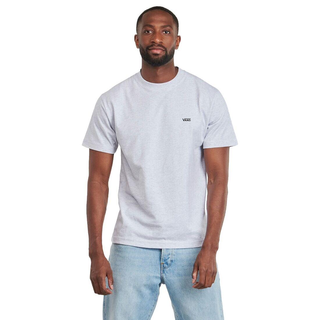 Camiseta Gris Vans Left Chest Light Grey Heather Básica de Corte Regular 2/4
