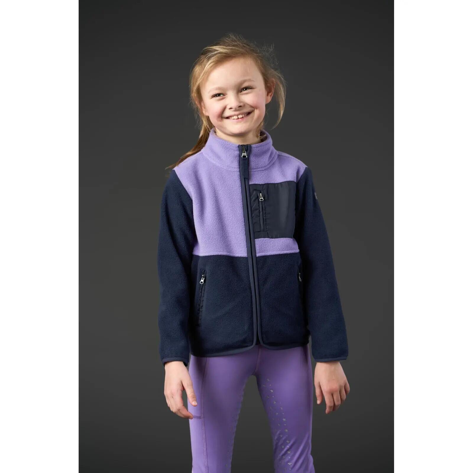 Fleece met rits voor meisjes Equipage Allison 3/5