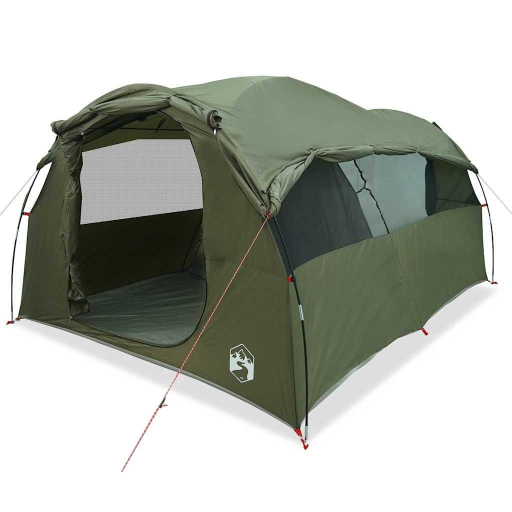 Tienda túnel VidaXL 6 personas impermeable verde oliva 2/7