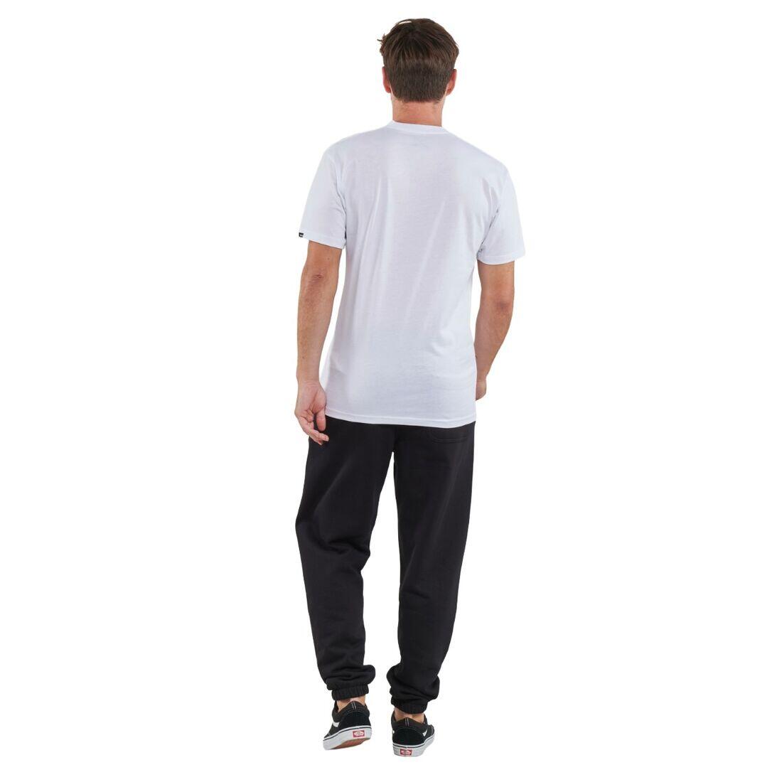 Camiseta Blanca Vans Left Chest White Básica de Corte Regular 3/4