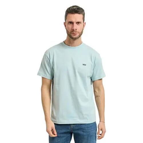 Camiseta Azul Vans Left Chest Dawn Mist Básica de Corte Regular 4/4