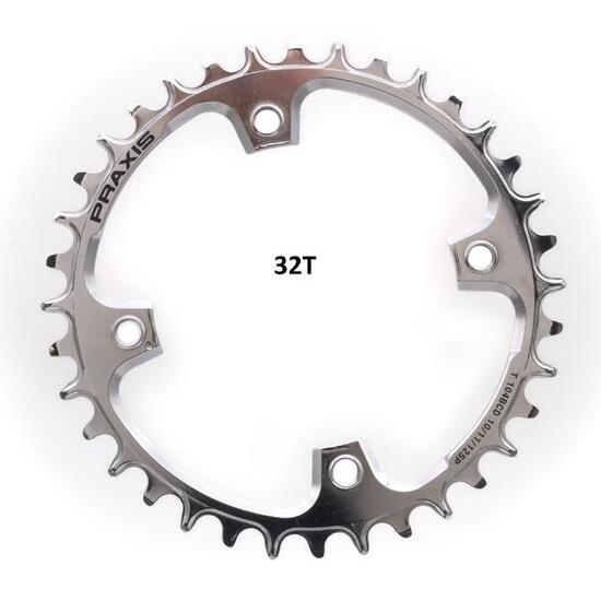 Praxis Kettenblatt 1x 104 BCD M8 32T PVD Stahl 10/11/12-fach