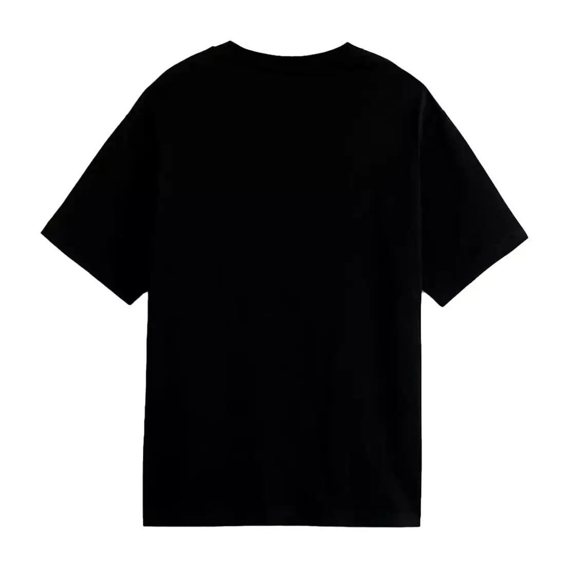 Camiseta Negra Vans Left Chest Black Básica de Corte Regular 2/4
