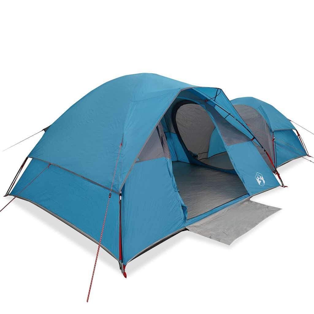 VidaXL tienda de campaña 5 personas impermeable azul 2/7