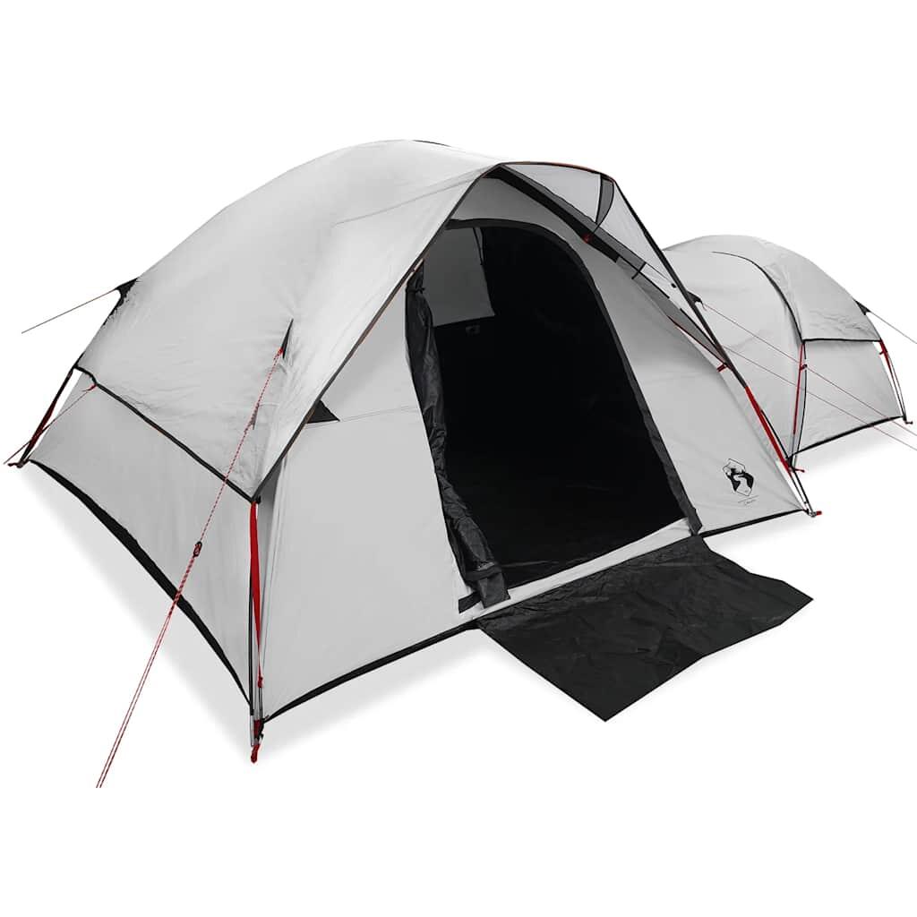 Tienda de campaña VidaXL 5 personas, tela opaca blanca, impermeable 2/7