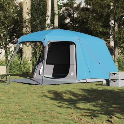 VidaXL Tenda da campeggio a cupola 5 posti con veranda impermeabile