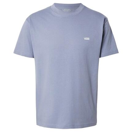 Camiseta Azul Ahumado Vans Left Chest Glacial Slate Básica de Corte Regular