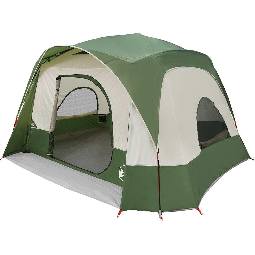 VidaXL Tienda familiar 6 personas impermeable verde 3/7