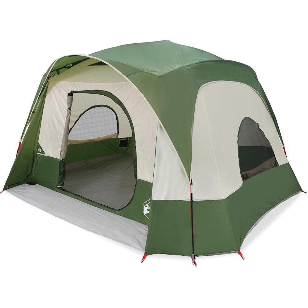 VidaXL Tienda familiar 6 personas impermeable verde 2/7