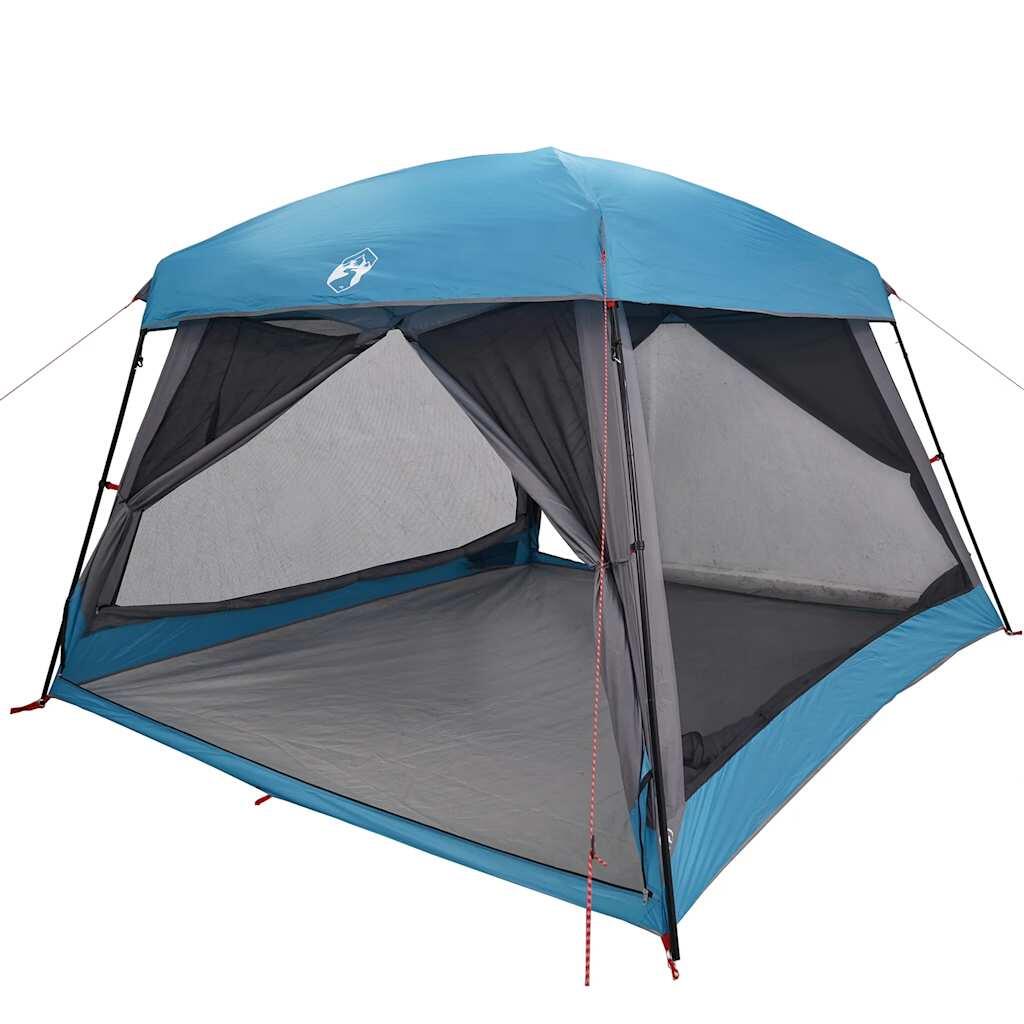 VidaXL Tienda familiar 6 personas impermeable azul 3/7