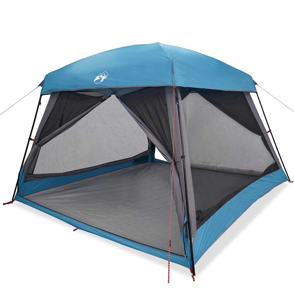 VidaXL Tienda familiar 6 personas impermeable azul 2/7