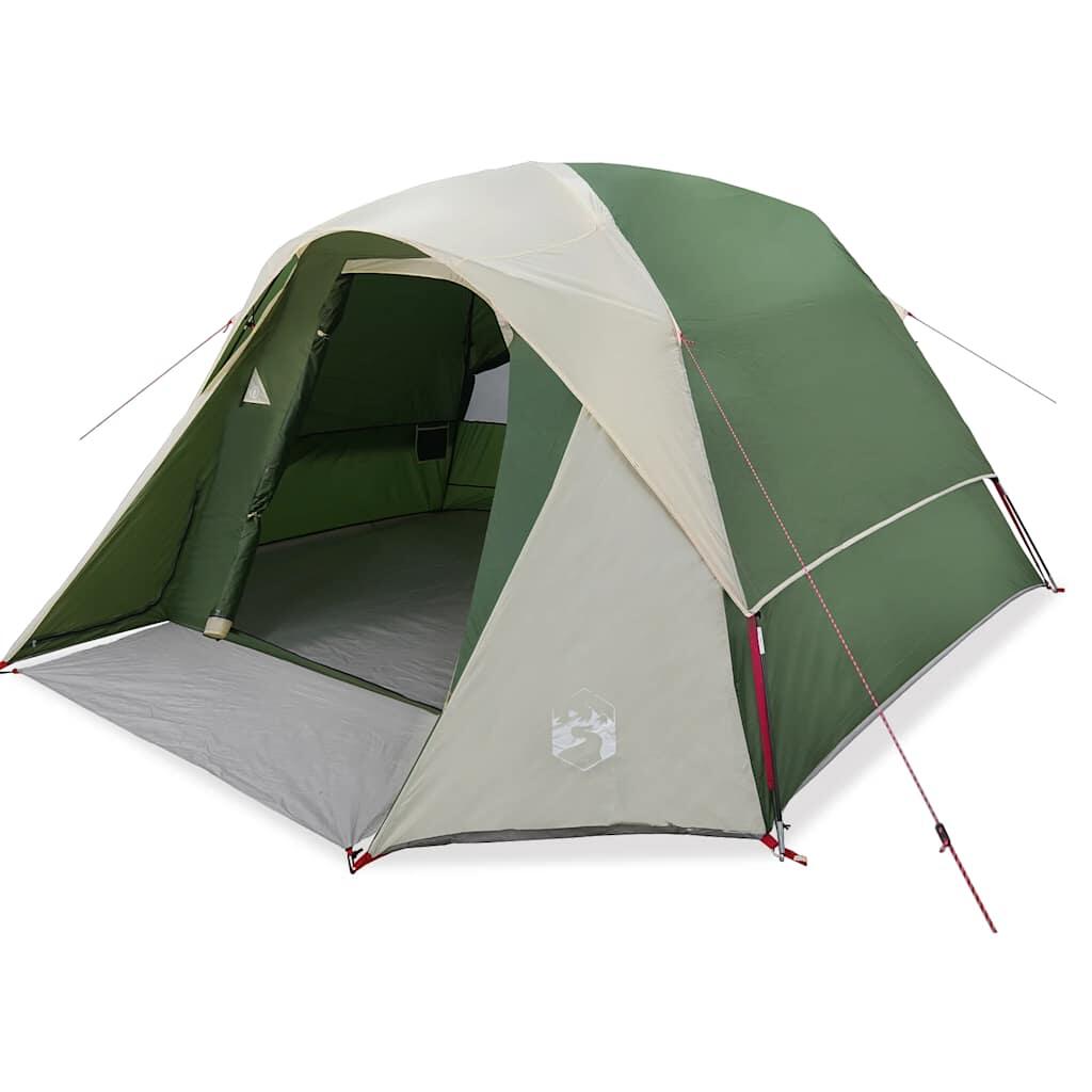VidaXL tente familiale 6 personnes imperméable vert 2/7