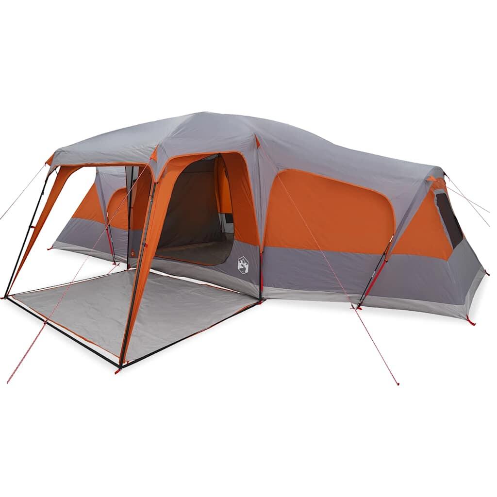 VidaXL Tienda familiar 9 personas, impermeable, con veranda 2/7