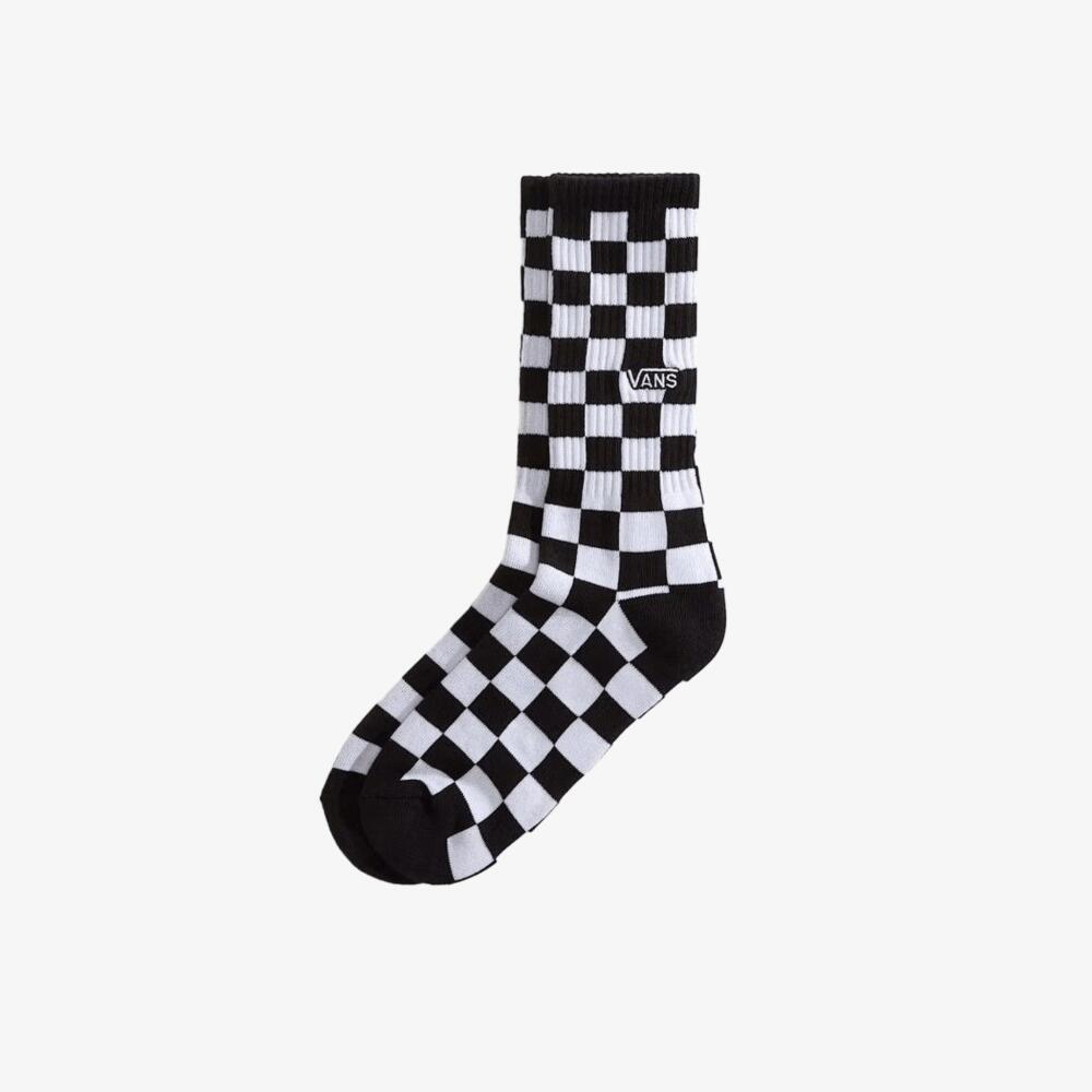 Șosete Vans Checkboard Crewneck negru alb