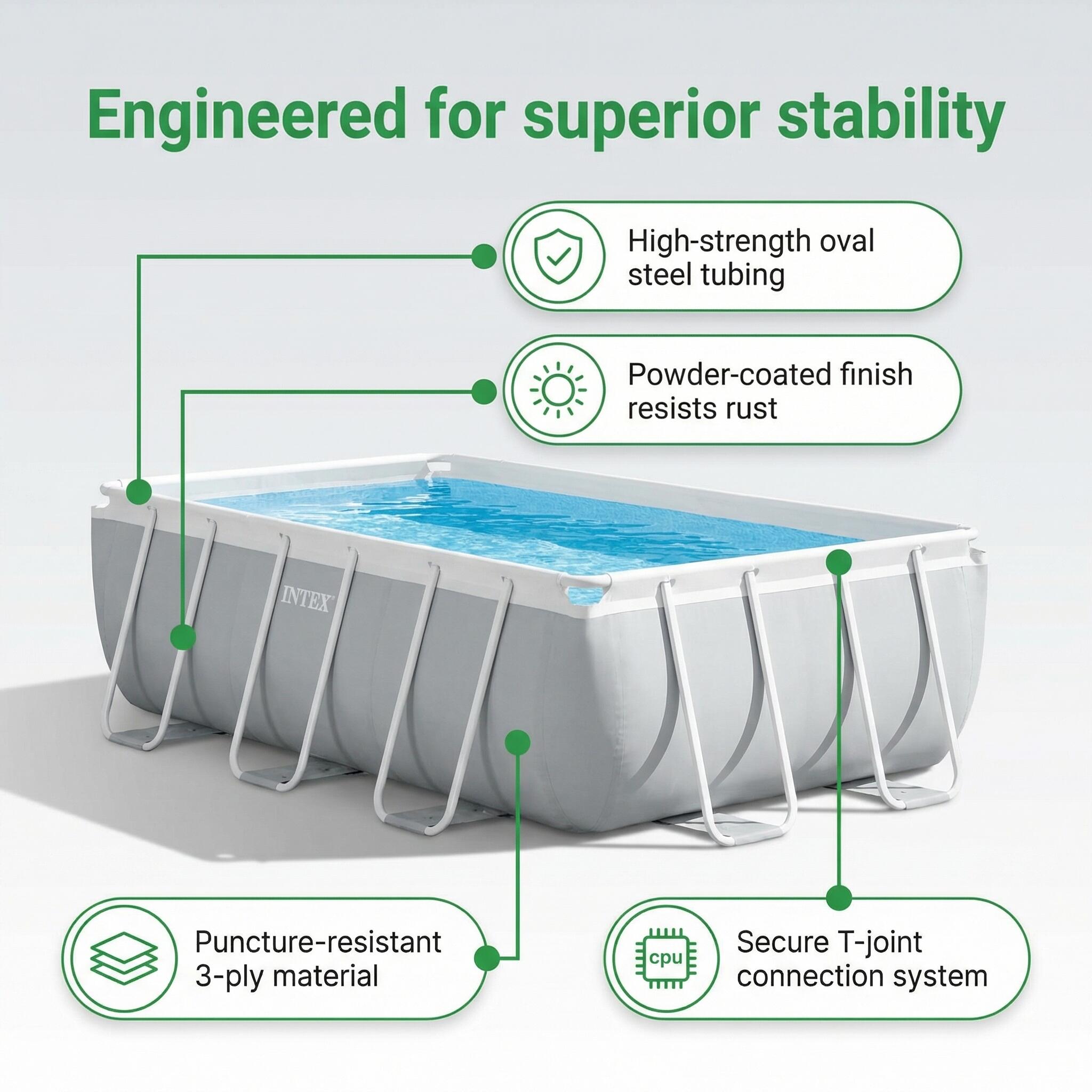 INTEX Piscina Prism Frame Redonda - 366x76 cm - 7-piezas S34 7/7