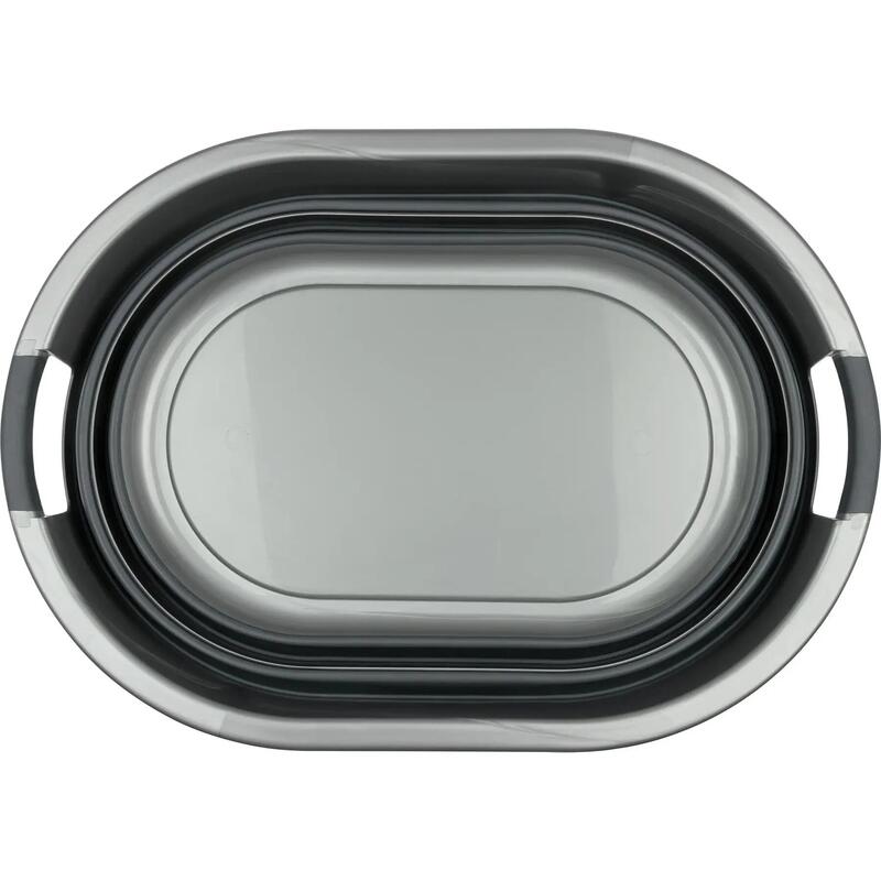 Cadă de spălat pliabilă pentru camping 27 L, gri