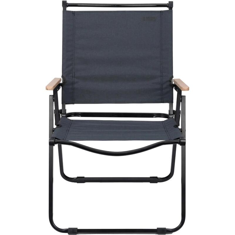 Scaun camping pliabil Abbey LUCCA-085, Melanj antracit/negru, 62 x 54 x 85 cm