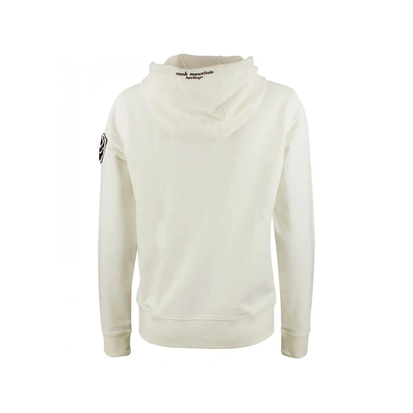 Sweatshirt Baumwolle Full Zip Damen Peak Mountain French Terry 3/5