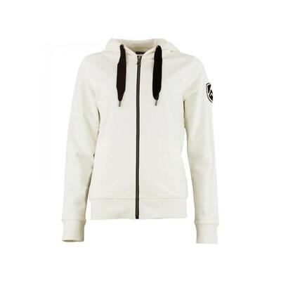 Katoenen sweater met rits voor dames peak mountain french terry