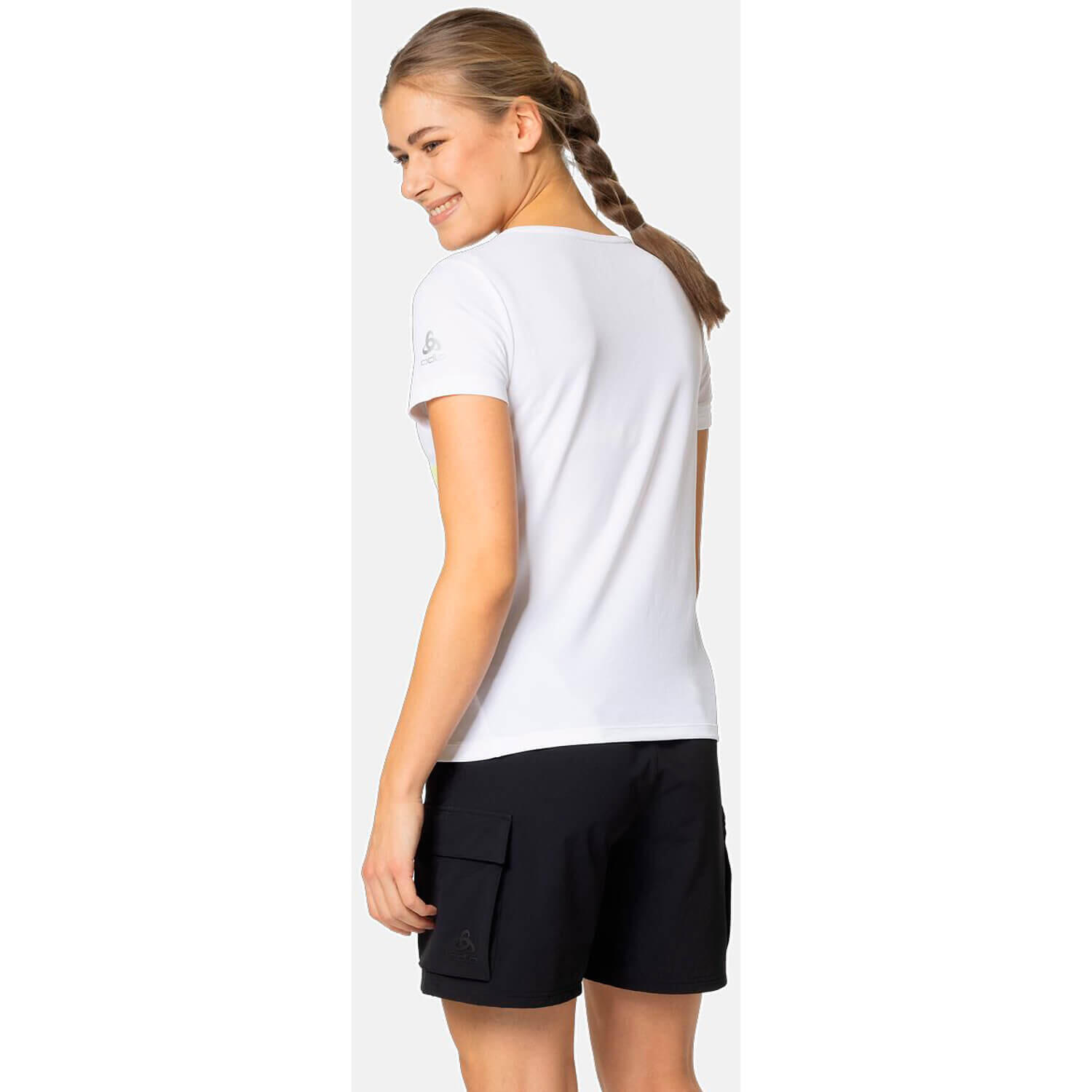 Odlo F-Dry Ridgeline Women's Short Sleeve Jersey White 4/4