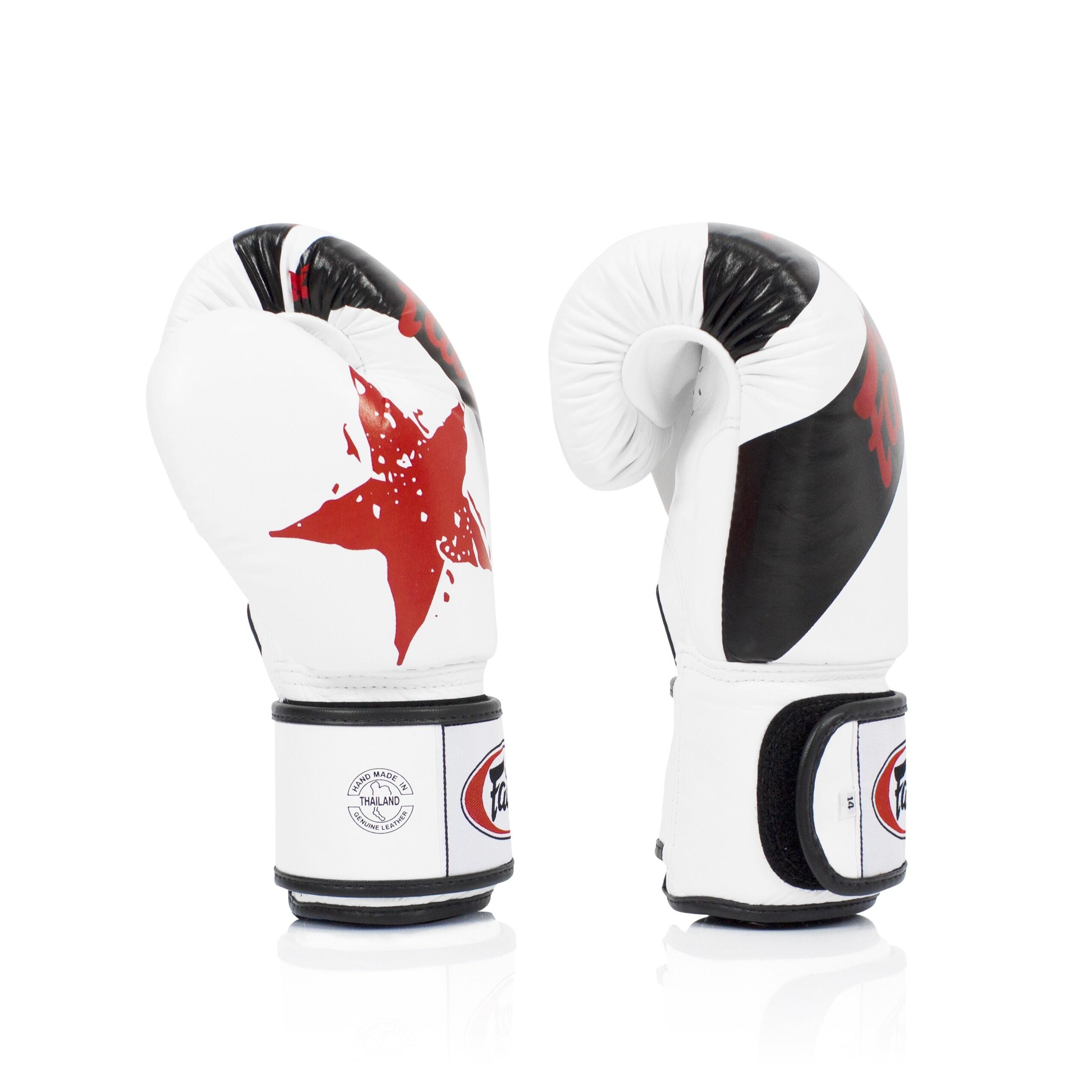 Boxhandschuhe Fairtex BGV1 – Nation Print – Weiss – 10 oz 3/4
