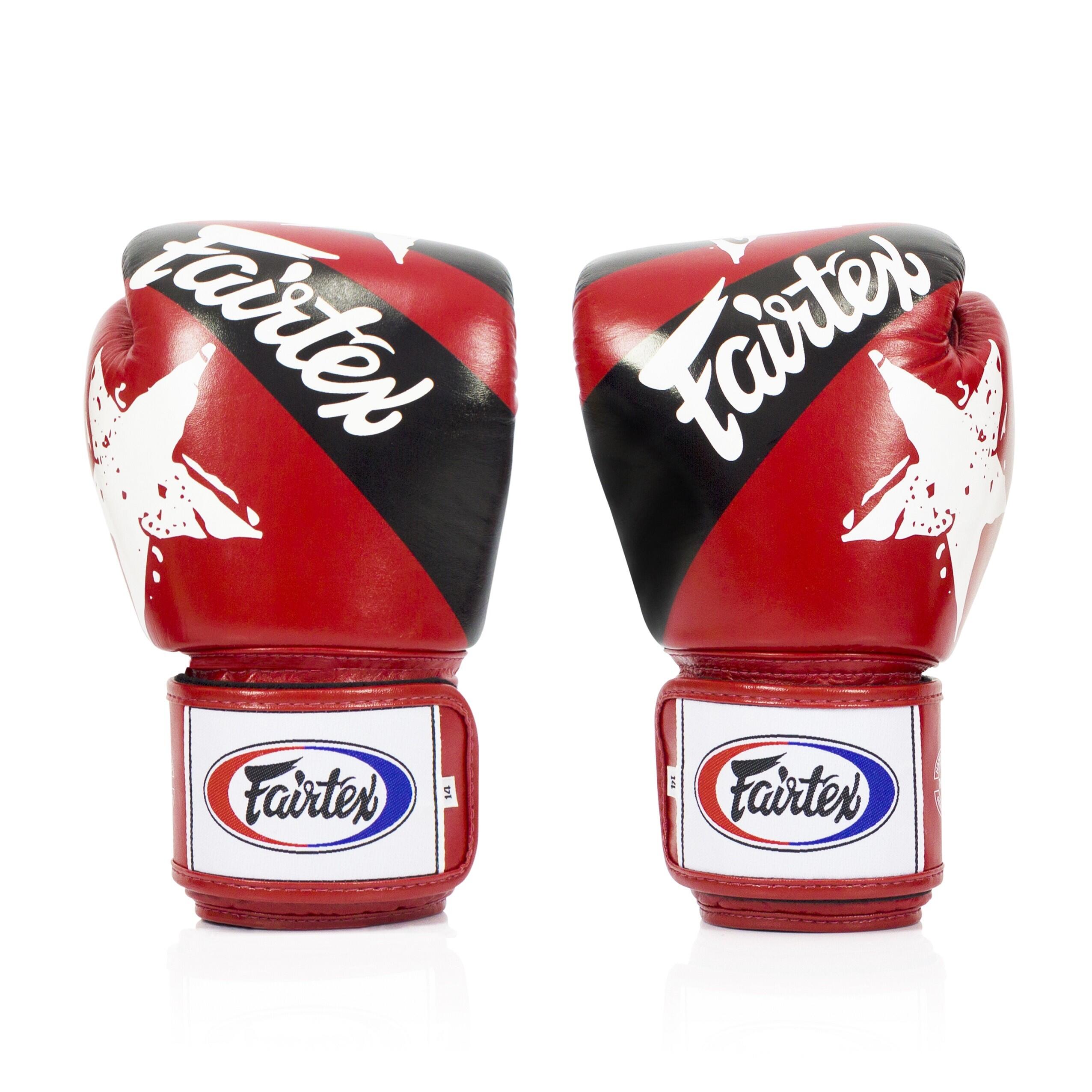 Guantoni da boxe Fairtex BGV1 – Nation Print – Rosso – 16 oz 2/4