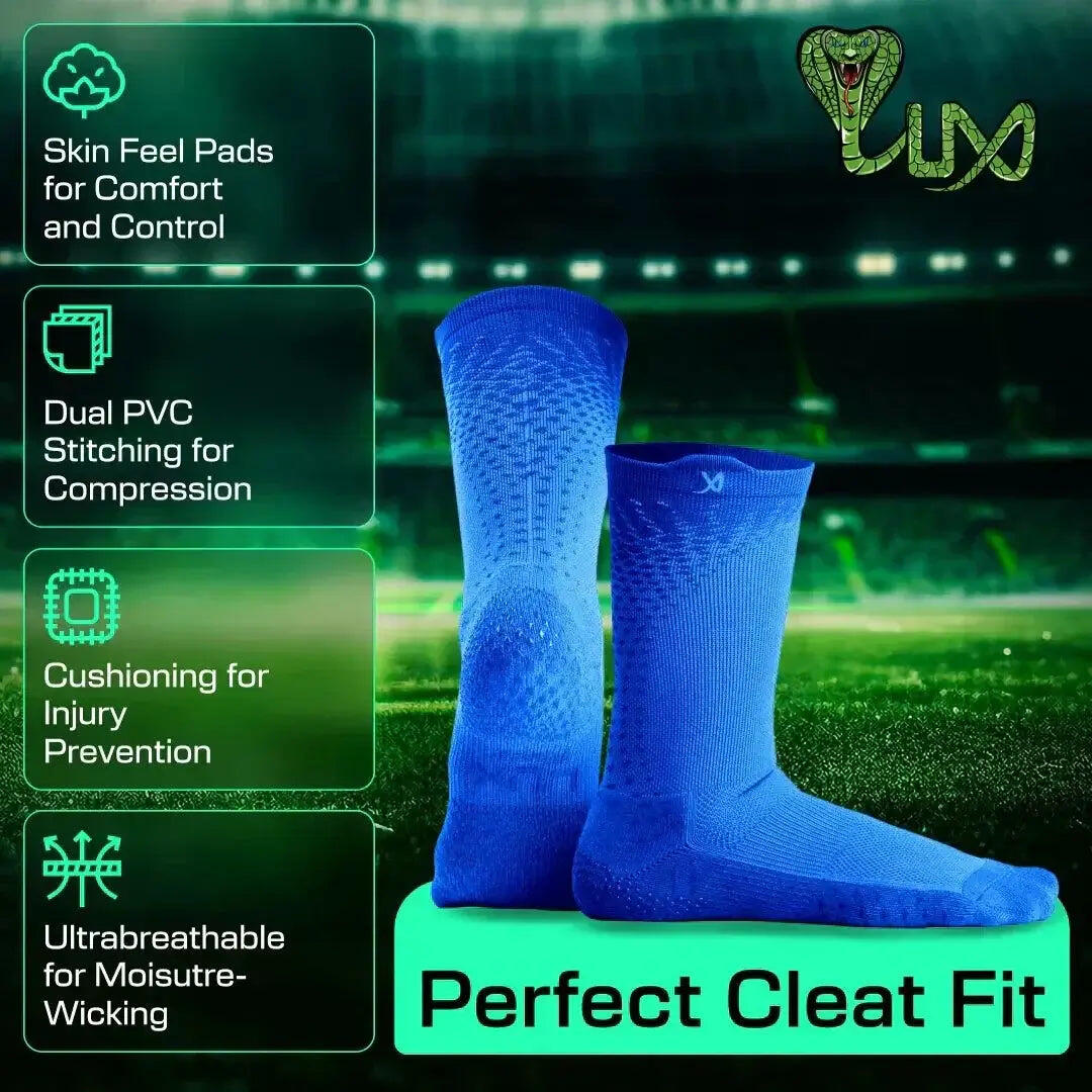 Sportsokken - Performance Grip Nop Sokken - Blauw - LUX - Blauw 2/7