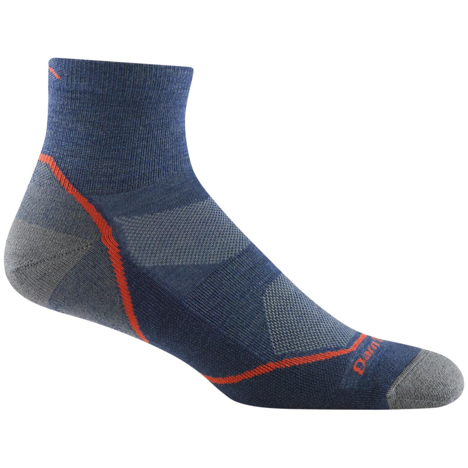 Darn Tough Light Hiker Men Merino Mini Crew Wandelsokken - Diep blauw/Zwart - 2/7