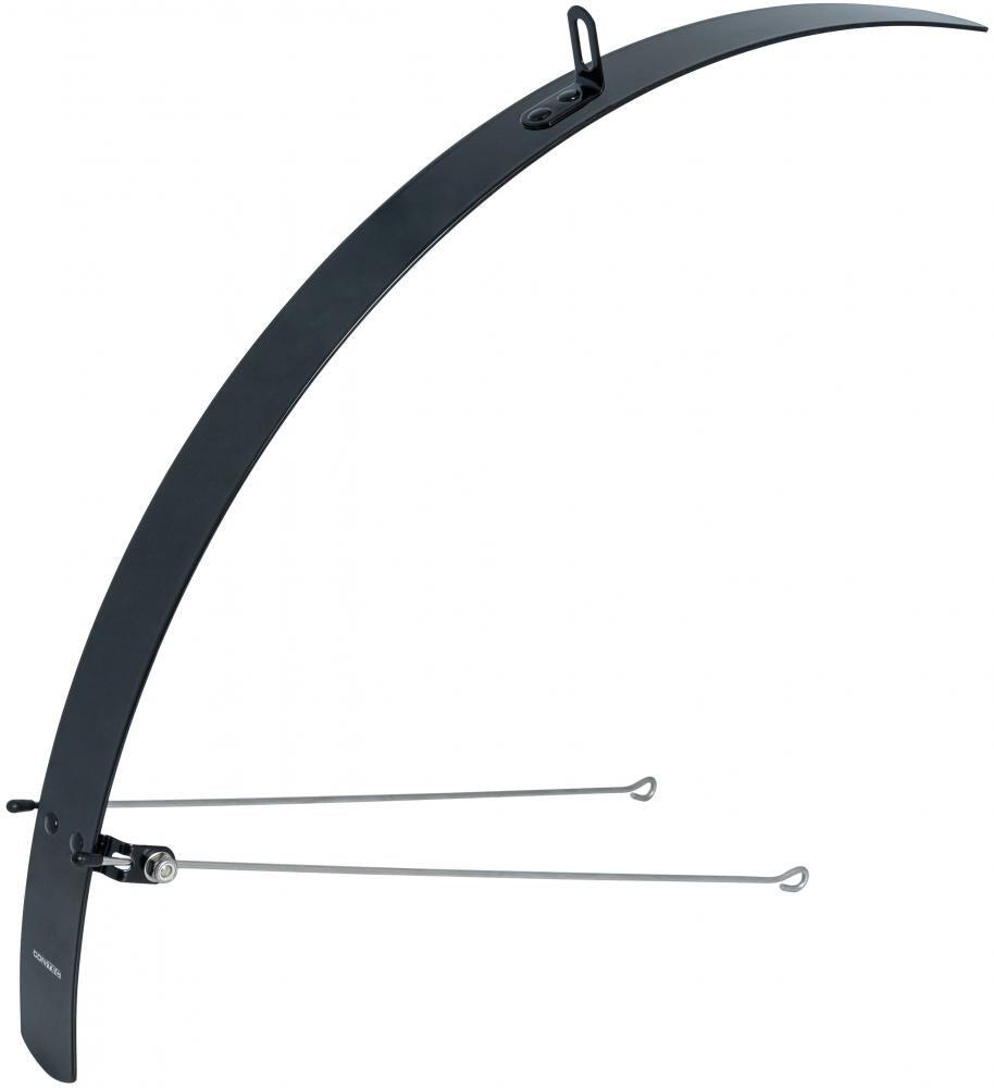 Guardabarros planos de bicicleta CONTEC de 28" en aluminio negro 3/3