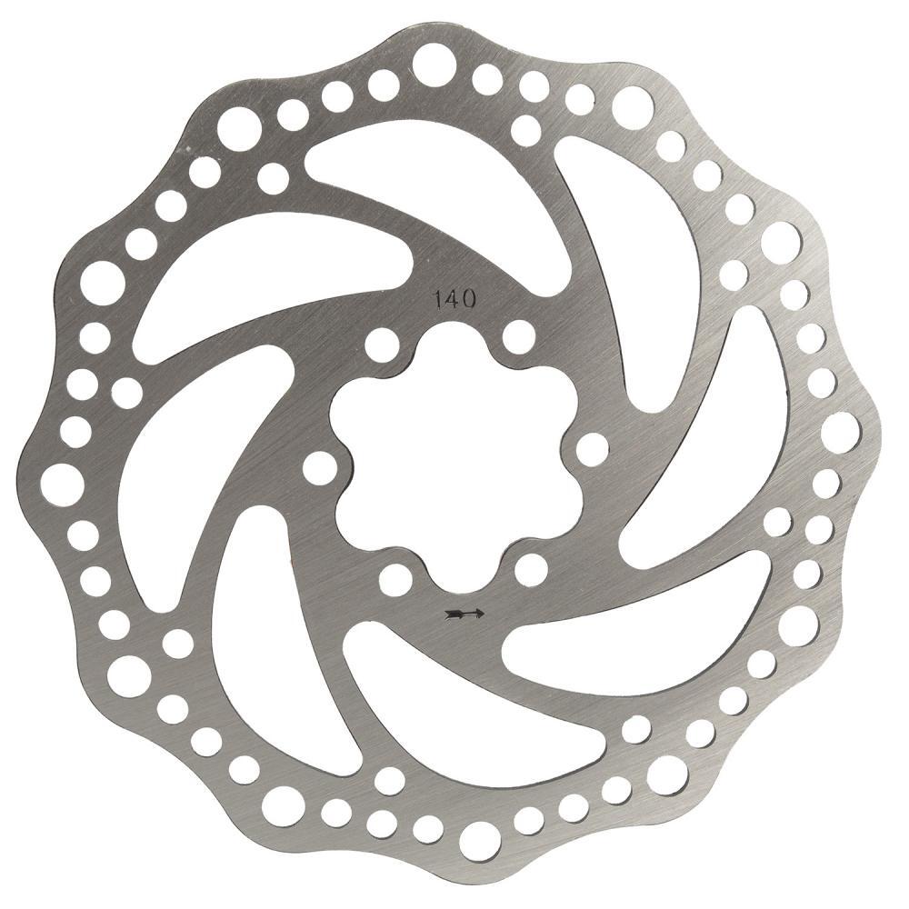M-WAVE remschijf BD-140 Ø140mm roestvrij staal 6-gaats zilver 2/3