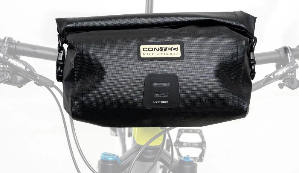 Contec stuurtas Mile Grinder Front zwart maat 62.5x28 cm 8 liter 3/3