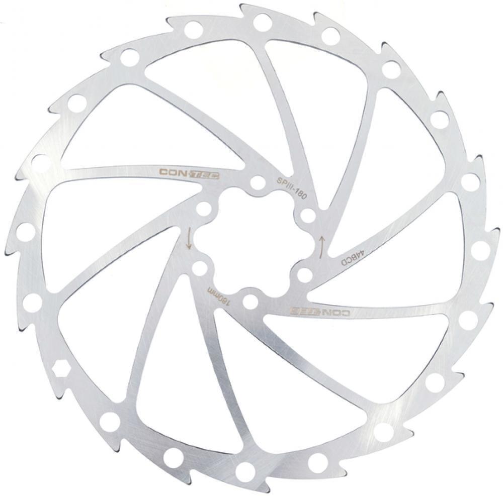 CONTEC CDR-2 disco freno 180 mm 6 fori in acciaio inox. 2/3